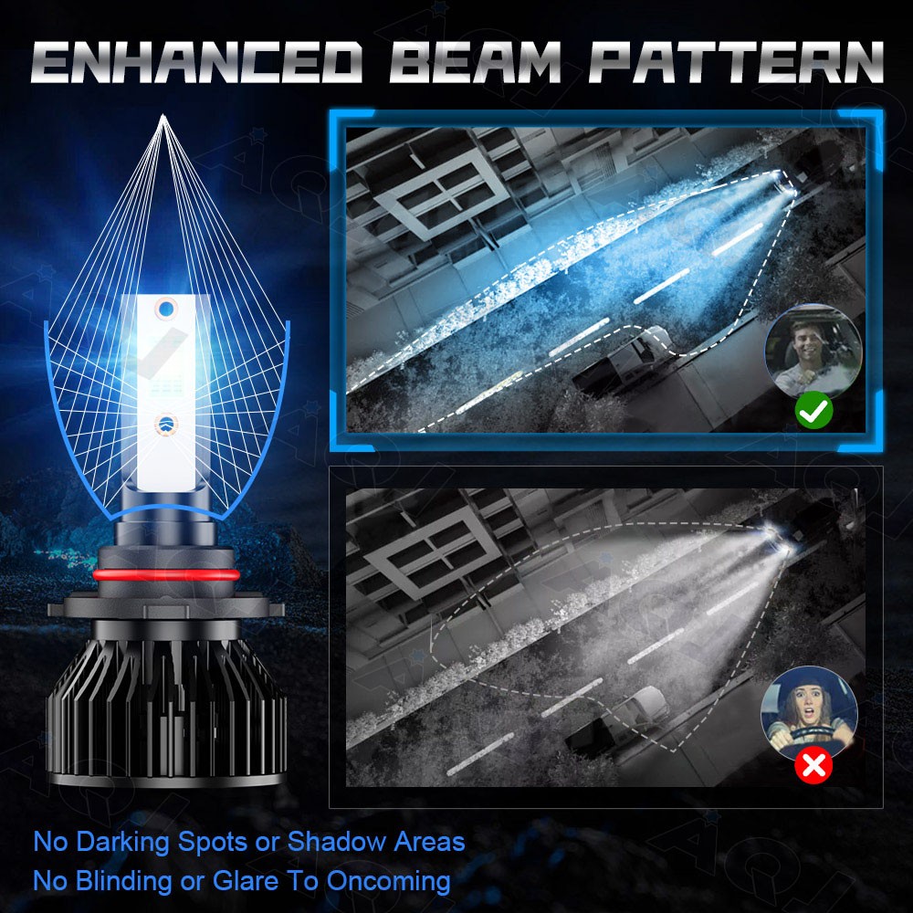 4x Ice Blue 8000k LED Headlight Bulbs Kit for Toyota Camry 1992-2006 Hi/Lo Beam