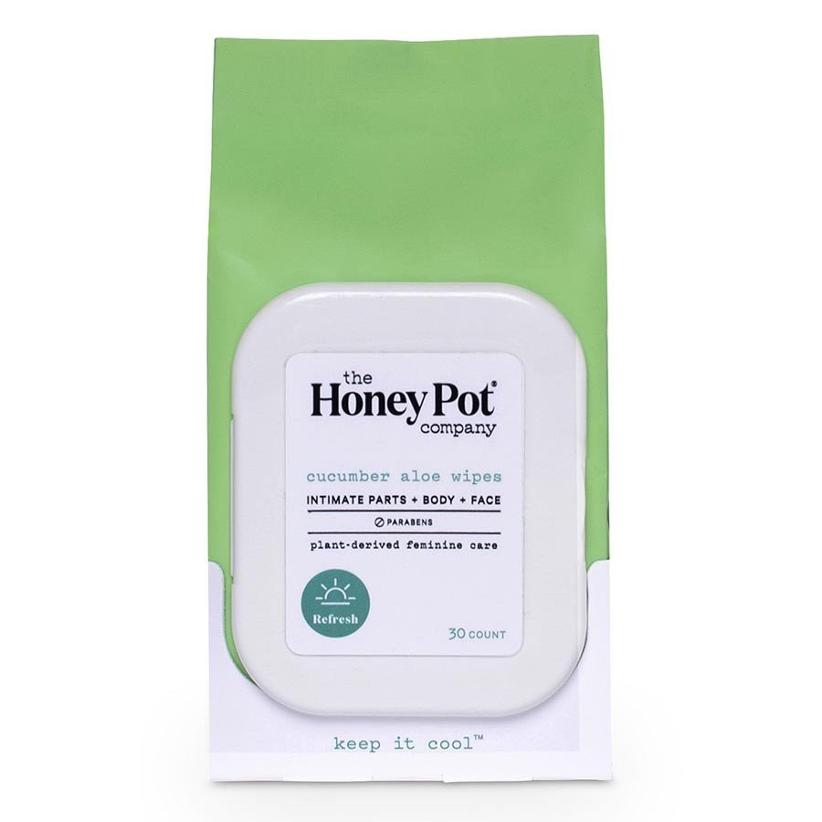 Салфетки для интимной гигиены The Honey Pot Cucumber and Aloe 30 штук в упаковке 3890₽
