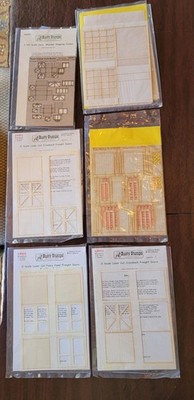 LOT- RUSTY STUMPS O Scale Door Crates/Freight Doors/Windows Laser Prints Used #2
