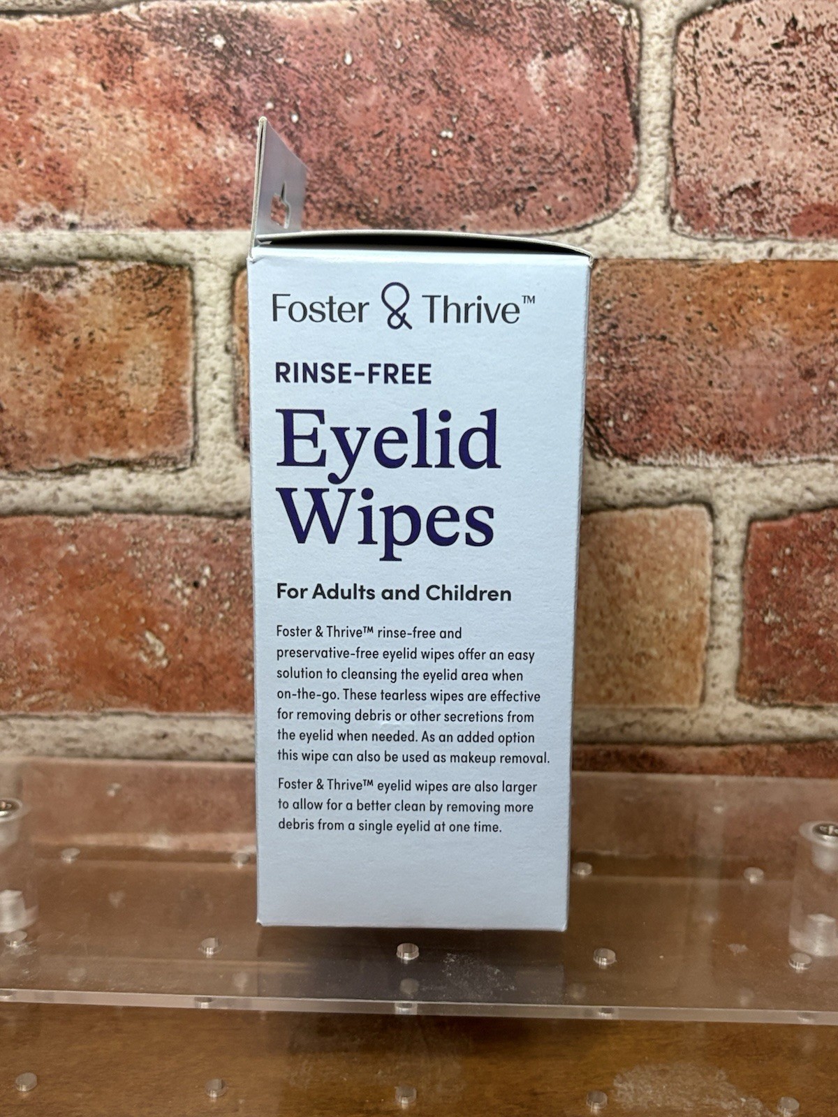 Foster & Thrive Rinse Free Eyelid Wipes / Lid Scrub 30ct
