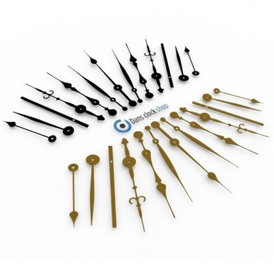 Metal Long Clock Hands For UTS Quartz Clock Movement High Torque Euroshaft