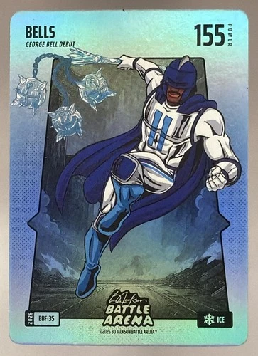 2026 Bo Jackson Battle Arena Griffey Bells George Bell Blue Ice Battlefoil 155