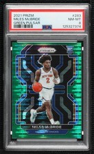 2021-22 Panini Prizm Green Pulsar Prizm 22/25 Miles McBride #283 PSA 8 8d9