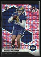 2021 Panini Mosaic #399 Ben Skowronek Prizm Camo Pink