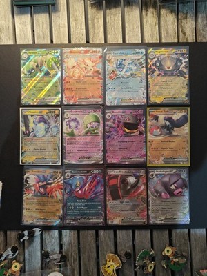 Scharlachrot und Violett Base Set Komplett Ex Bundle (12 Karten) Pokémon TCG NM