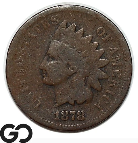 1878 Indian Head Cent Penny