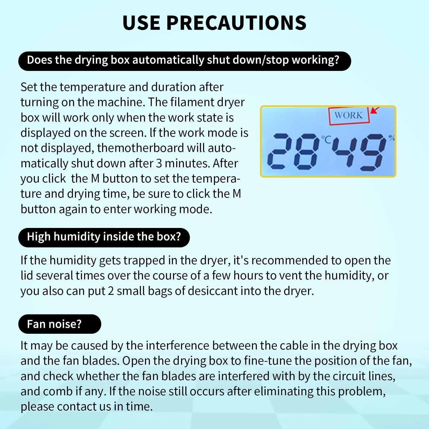Filament Trockner Sovol SH01 Filament Dryer Trockenbox - Bild 4