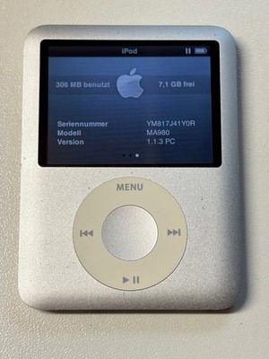 Apple iPod nano 3. Generation Silber (8GB) online kaufen | eBay.de