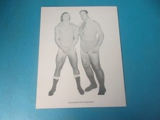 KEVIN & FRITZ VON ERICH 8X10 PROMO PICTURE  WRESTLER WRESTLING IRON CLAW RARE