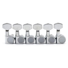 6Pcs Right 2 Pins Sealed Electric Guitar Tuning Pegs Tuners Machine Heads Chrome