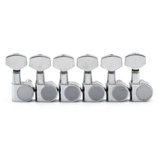 6Pcs Right 2 Pins Sealed Electric Guitar Tuning Pegs Tuners Machine Heads Chrome