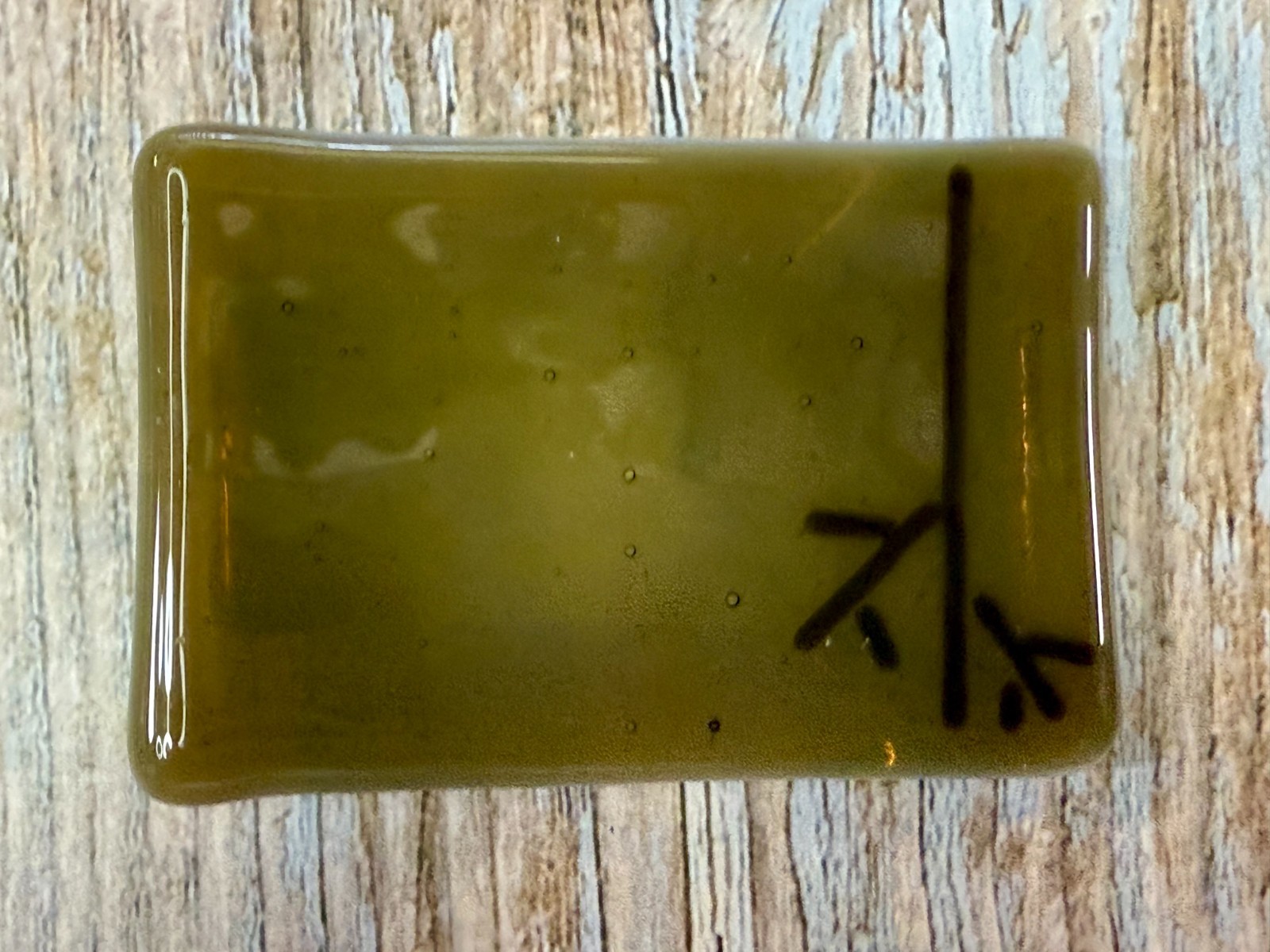 Abstract Pattern Rectangular Glossy Enamel Artisa… - image 14