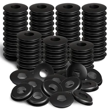 100pcs Glad Hand Seals Black Truck Rubber Gladhand Gaskets Elastic Grommets R...
