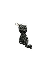 NEW handmade crochet CAT kitten keychain bag purse charm gift