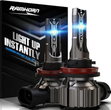 H11 Light Bulbs, 300% Brightness Upgraded, 1:1 Mini Size Plug and Play Fog Light