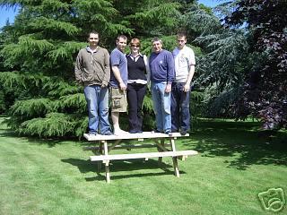 Die Herkules, extra breit, schwere Picknickbank