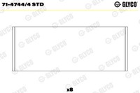 Glyco 71-4744/4 STD Pleuellager For Nissan Opel Renault Vauxhall