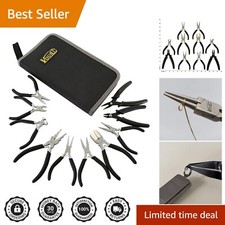 Ergonomic 10-Piece Jewelry Making Pliers Set with Rust Prevention Features