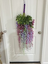 Artifical Hanging Flowers Vine Wisteria Flowe...