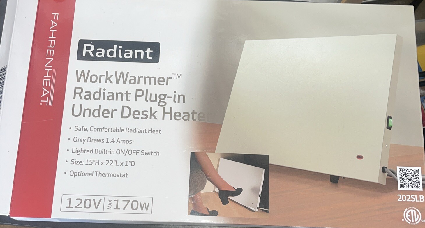 MARLEY Radiant Under Desk Panel Heater Model #202SLB