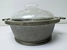 Vintage Guardianware Service 3QT aluminum hammered cookware w/ovenproof lid T88