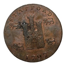 1797 England Stafford William Horton Halfpenny Conder Token D&H-20