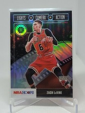 Zach LaVine 2019-20 Hoops Premium Stock Lights Camera Action Silver HOLO #18 A9B