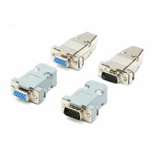 DB15 Double Row Male/Female Housing Solder Type Connector Plug Socket 15 Core