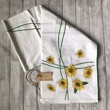 Marble Canyon Yellow Daisy Sunflower Tablecloth 52 x 70 Rectangular Cotton New