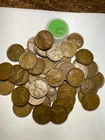1921 (P) LINCOLN WHEAT CENT PENNY ROLL HIGH GRADE, 50 coins, all coins "FINE"