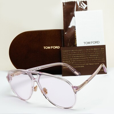 Tom Ford Sonnenbrille Bertrand Flieder Violett Oversized Pilot FT1061 TF 1061 78Y