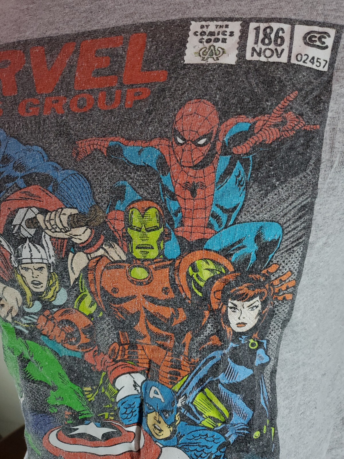 Marvel Comic Group Tshirt Mens Medium MULTICOLOR … - image 4