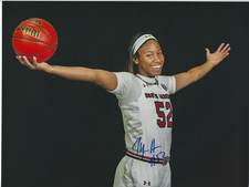 TYASHA HARRIS Signed 8.5 x 11 Photo WNBA Basketball SOUTH CAROLINA Dallas WINGS