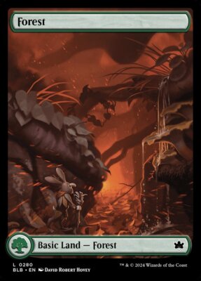 MTG Bloomburrow *FOIL* FULL ART L Forest #0280 AUTUMN | eBay