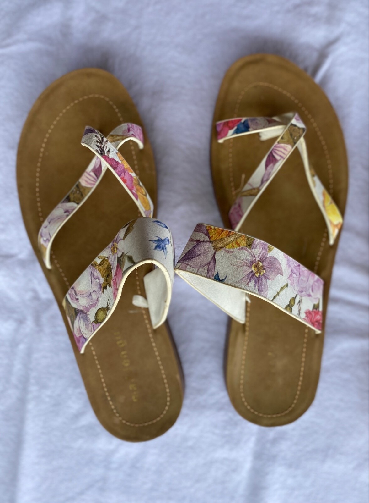 PANTOFOLA D’ORO 2 paia di pantofole casual da donna taglia 8 5 una floreale una tono oro