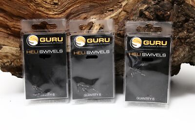 Guru Heli Swivel Small Medium Large Wirbel Feederangeln NEW OVP