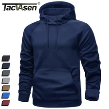 Men's Hoodies Fleece Lined Casual Athletic Sweatshirts Drawstring Outdoor Shirts