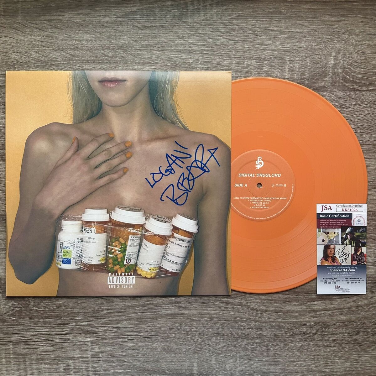 Blackbear Autographed Druglord Record LP Signed Orange Press JSA | eBay