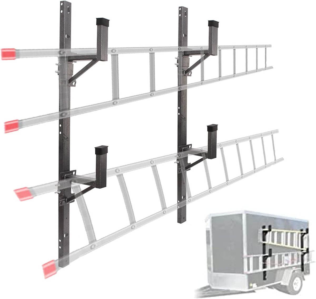 Rack Trailer Tiewards Adjustable Ladder Rack For Enclosed Trailer ...
