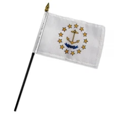 4"x6" Rhode Island Stick Flag Table Staff Desk Table 100D