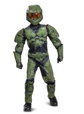 Halo Master Chief Kids Boys Halloween Costume Mask Gloves 4-6