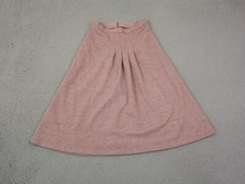 True Vintage Skirt Teens Missy 9-10 Pink Heathered A-Line Knit Midi 60s 70s