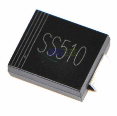 50pcs SS510 SMC 5A/100V DO-214AB Chip Schottky Diodes Surface Mount NEW