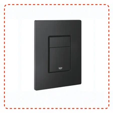 Grohe Skate Cosmopolitan WC Dual Flush Button Phantom Black Wall Plate 38732KF0