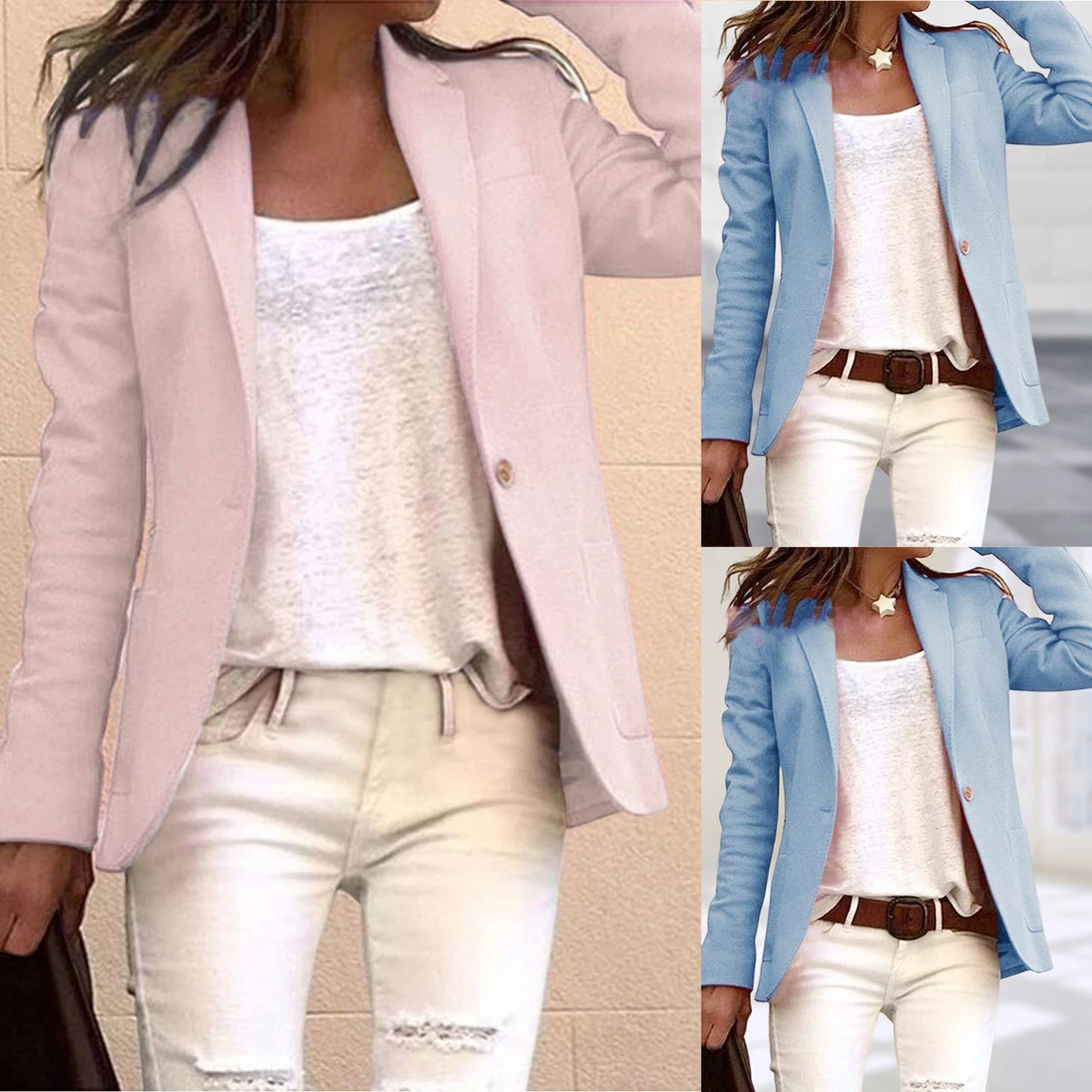 Fashion simple slim long sleeve jacket sale
