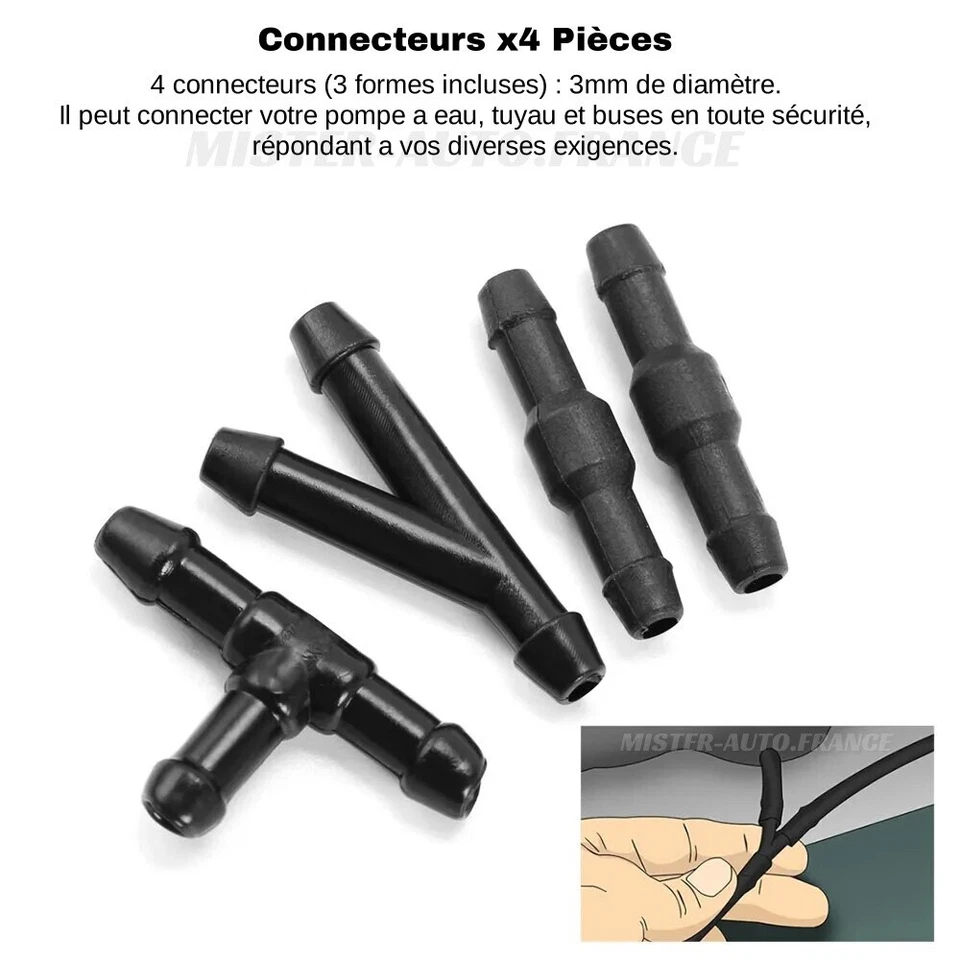 Tuyau Lave Glace Voiture Gicleur Peugeot Citroën Renault Universel Durite 2M - Photo 4/4