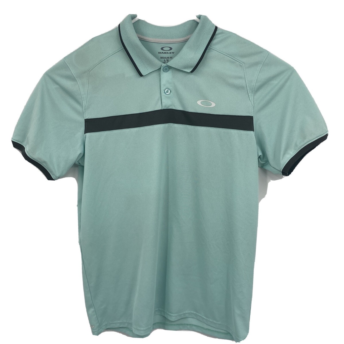 Oakley OHydrolix Short Sleeve Performance Polo Shirt Men's L Mint