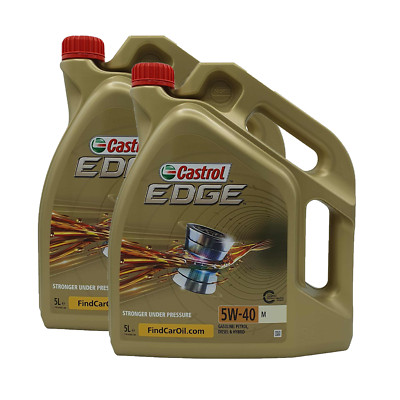10 Liter Castrol EDGE 5W-40 M 2 x 5 Liter Motoröl BMW LL-04 VW 511 00 ACEA C3
