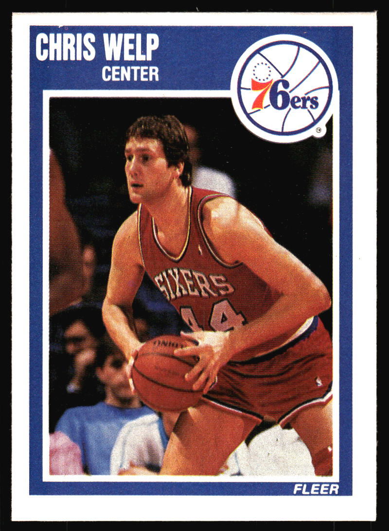 1989 Fleer Chris Welp Rookie #118 Philadelphia 76ers | eBay