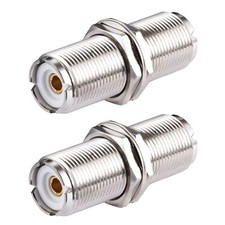 2PCS UHF Female SO239 Bulkhead Connectors SO-239 UHF Female to UHF Female Bul...